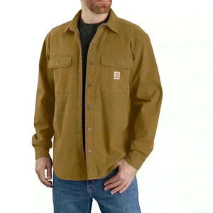 Carhartt Rigged Flex Camvas Fleece Lined Work Men’s Shirt Jacket.